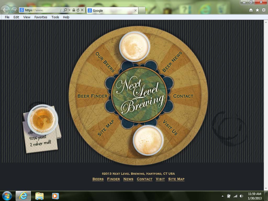 Home Page with Tray Concept