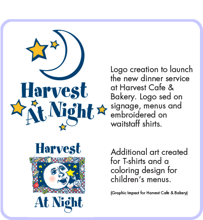 Illustration and Logo for Harvest Cafe and Bakery